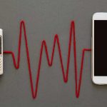 phones connected by a heartbeat